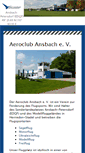 Mobile Screenshot of aeroclub-ansbach.de