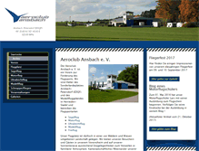 Tablet Screenshot of aeroclub-ansbach.de